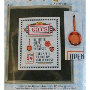 Cross Stitch Kit JCA Needle Treasures DooDads EATS #08222 Enhanced Counted NISP